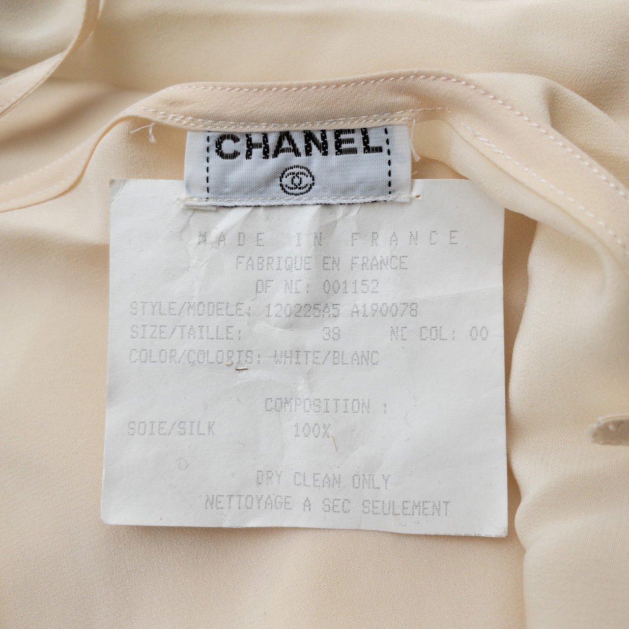 Chanel Sheer Silk Blouse Set