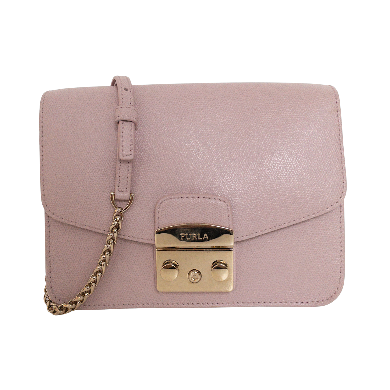 Furla Pink Leather Crossbody