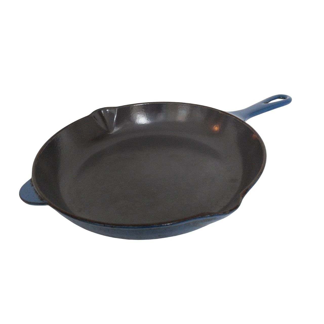 Le Creuset Blue Enamel Cast Iron Frying Pan