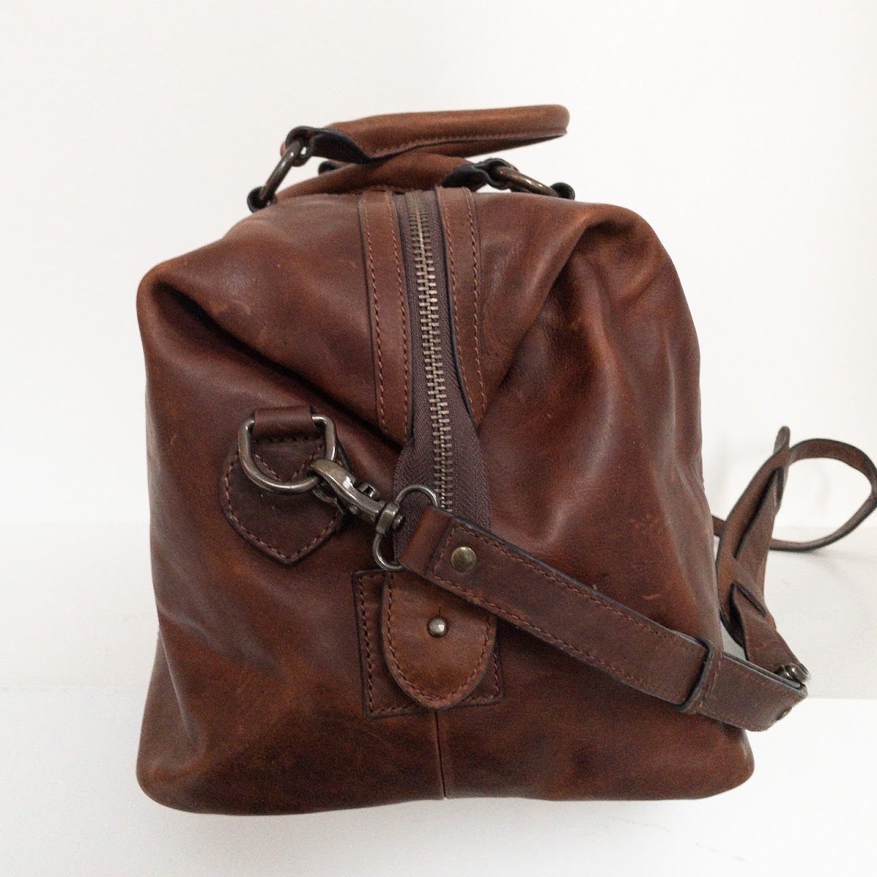 Frye Distressed Leather Duffle