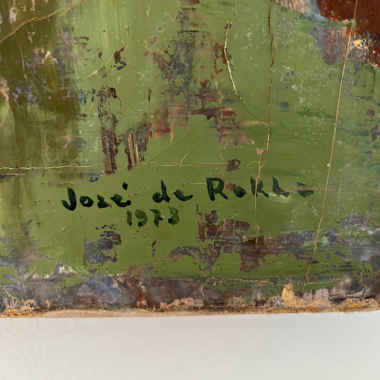 José De Rokha Signed Oil Painting