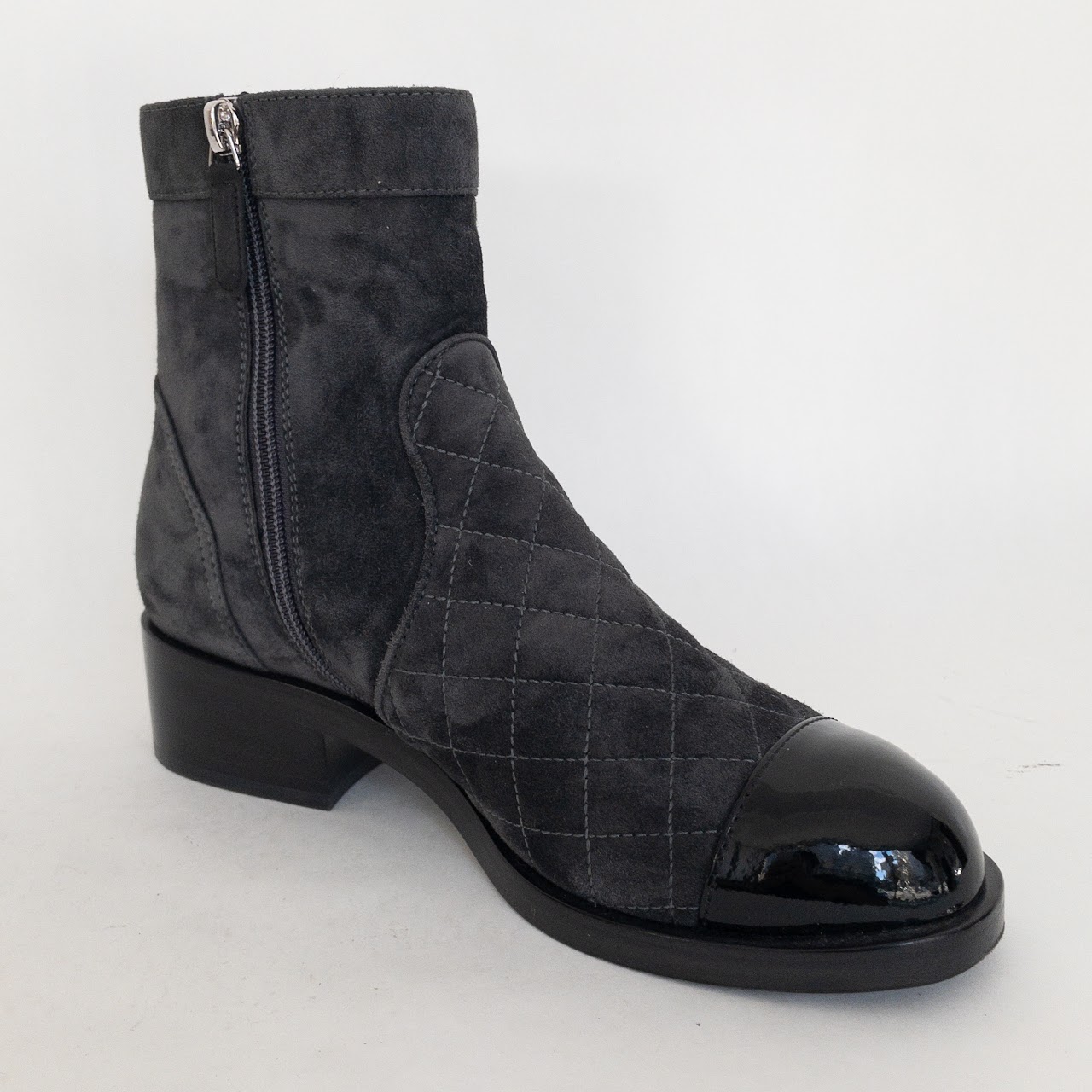 Chanel Cap Toe Qulited Boots