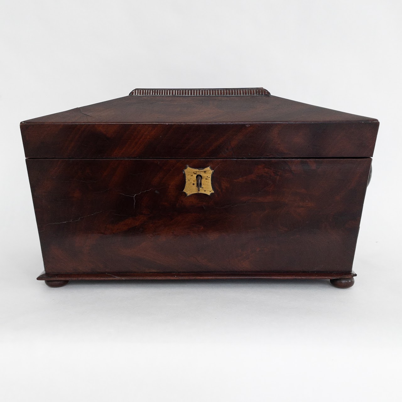 Mahogany Vintage Tea Caddy