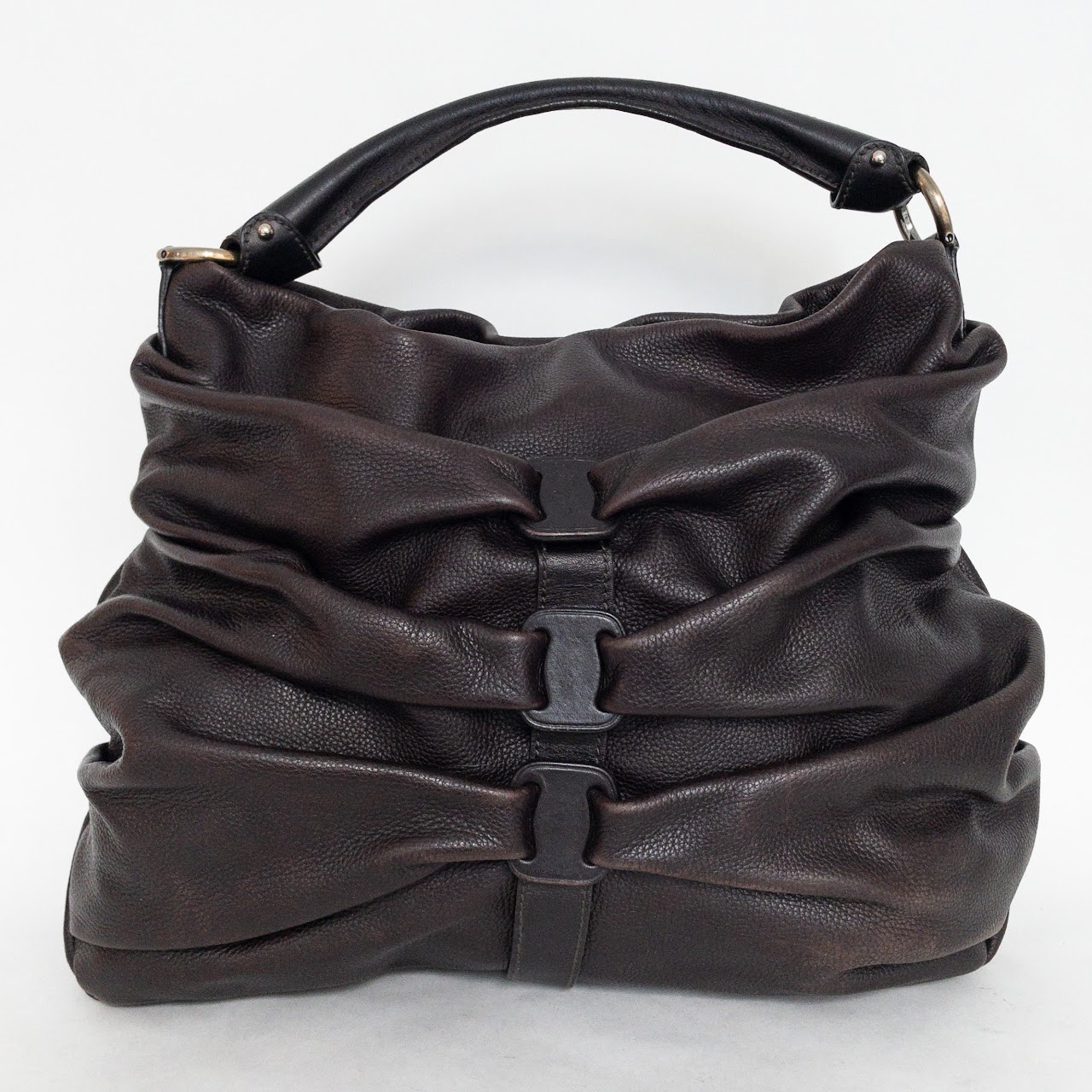 Salvatore Ferragamo Leather Hobo Bag