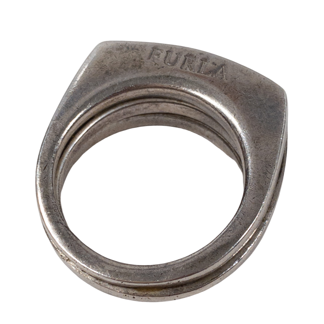 Furla Sterling Silver Triple Band Ring