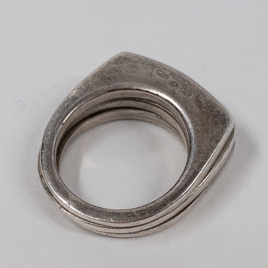 Furla Sterling Silver Triple Band Ring