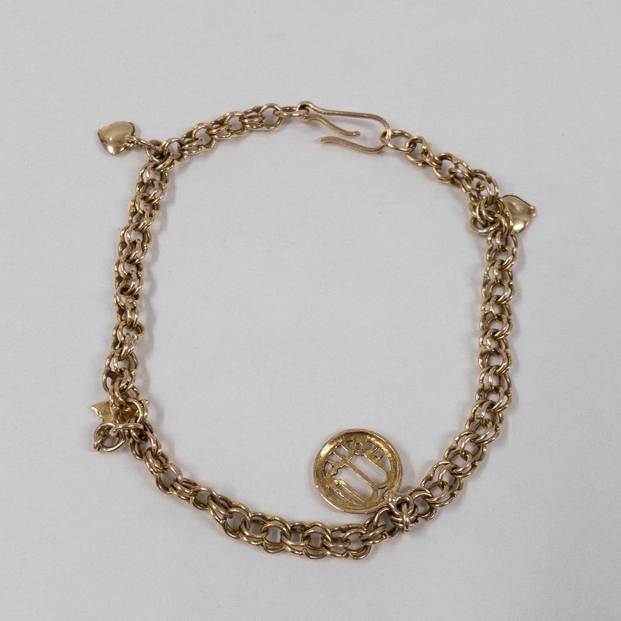 14K Gold Charm Bracelet