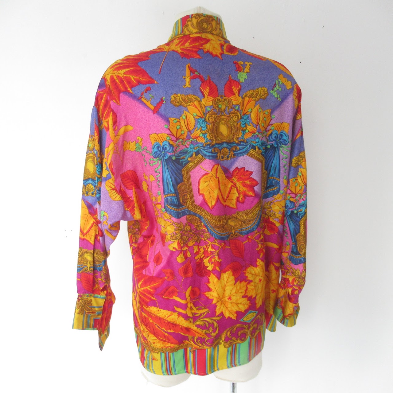 Versace Silk Foliage Blouse