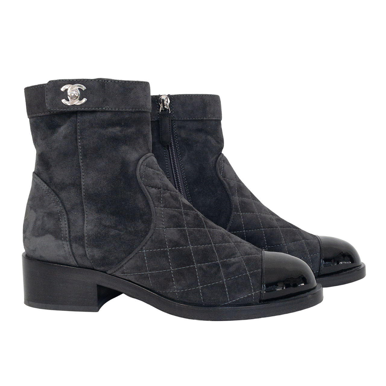 Chanel Cap Toe Qulited Boots