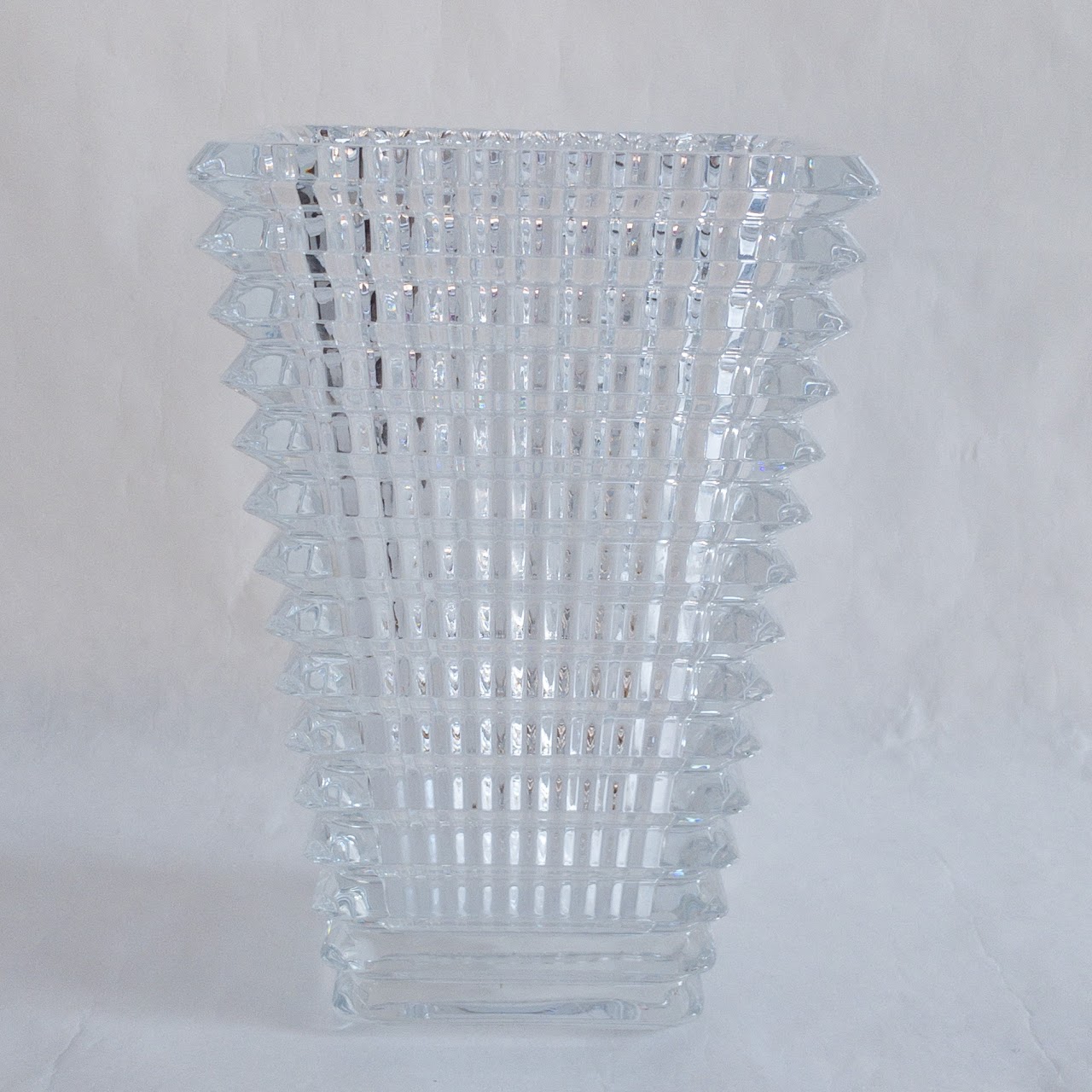 Baccarat Faceted Crystal Vase