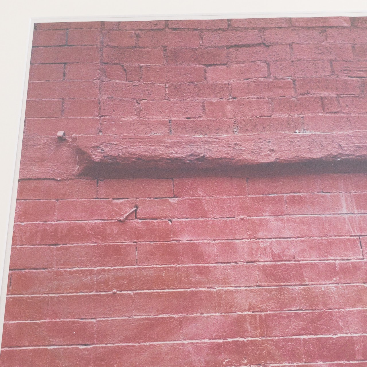 Signed Brick Wall Photograph