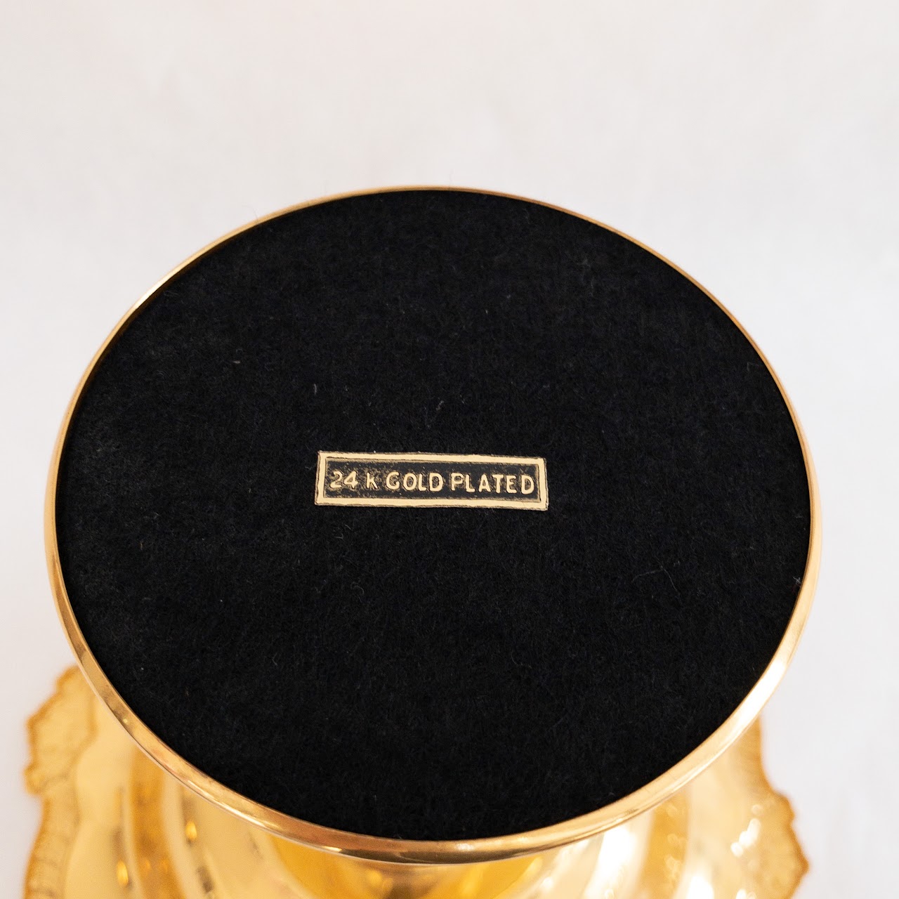 24K Gold Plated Pedestal Candy Dish