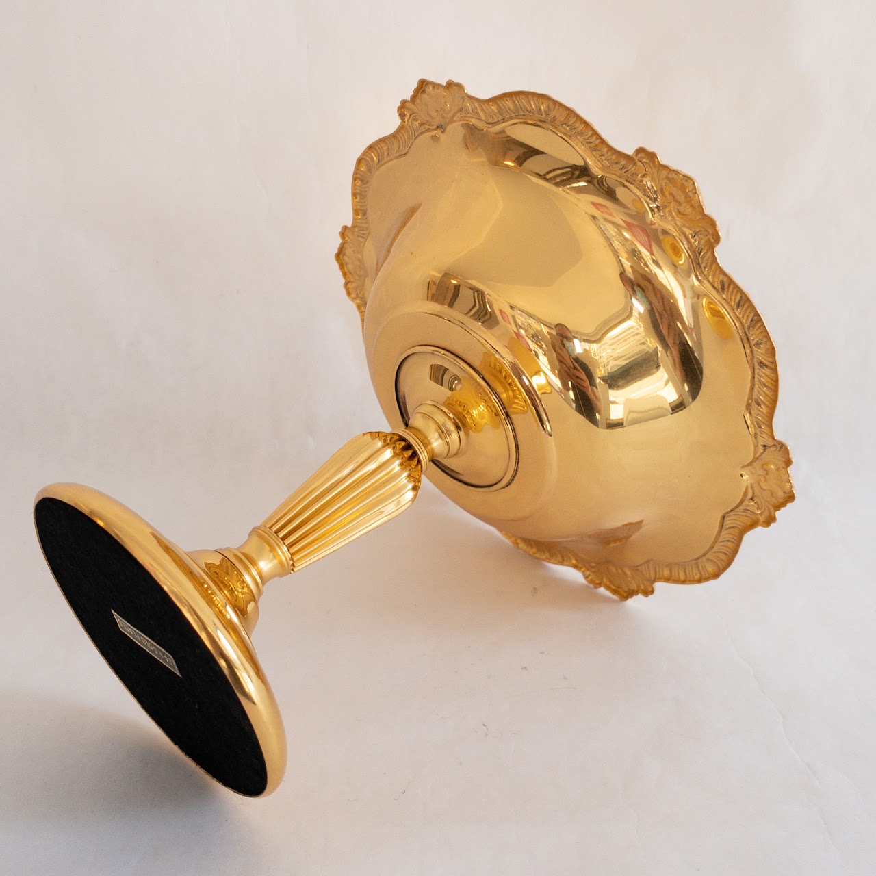 24K Gold Plated Pedestal Candy Dish