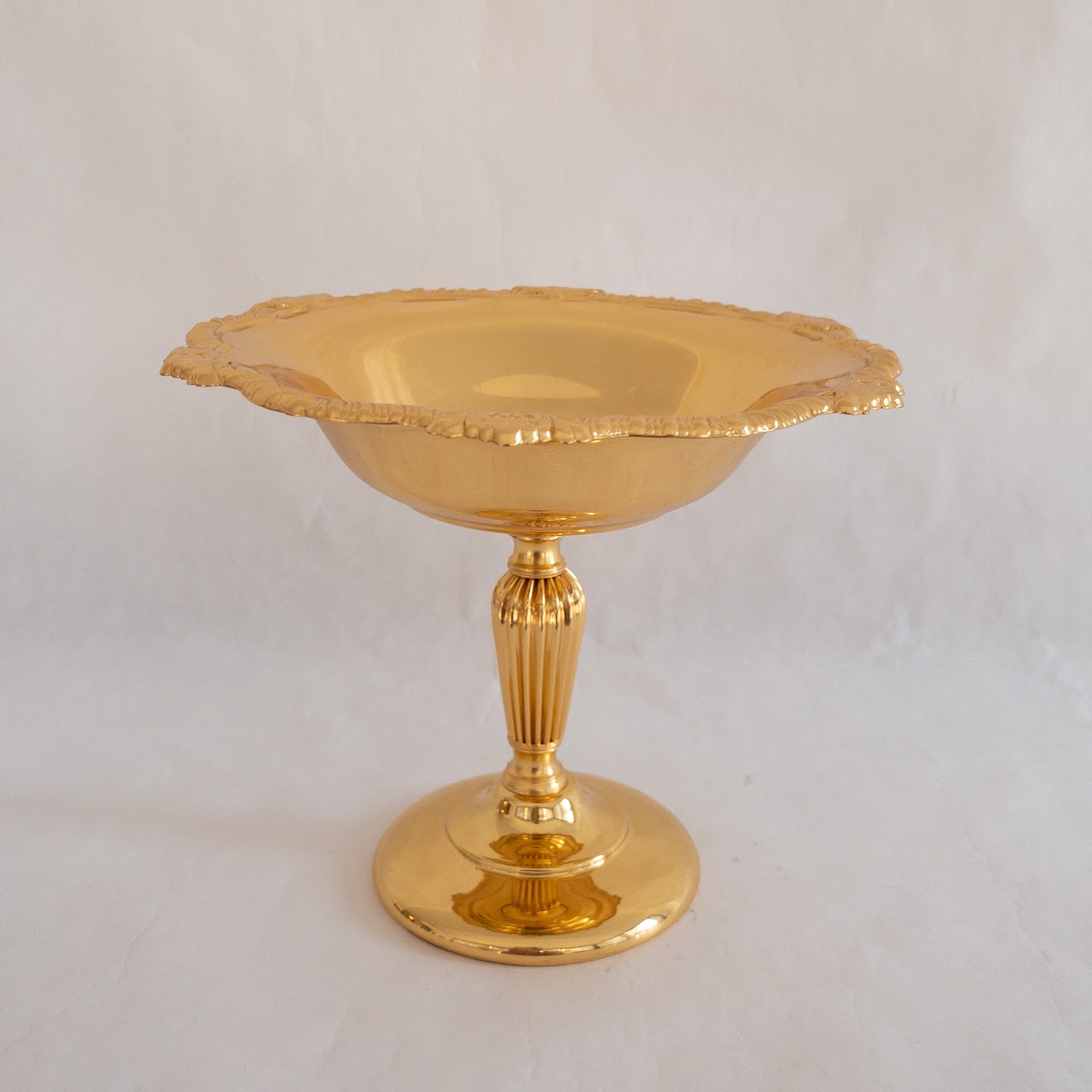 24K Gold Plated Pedestal Candy Dish