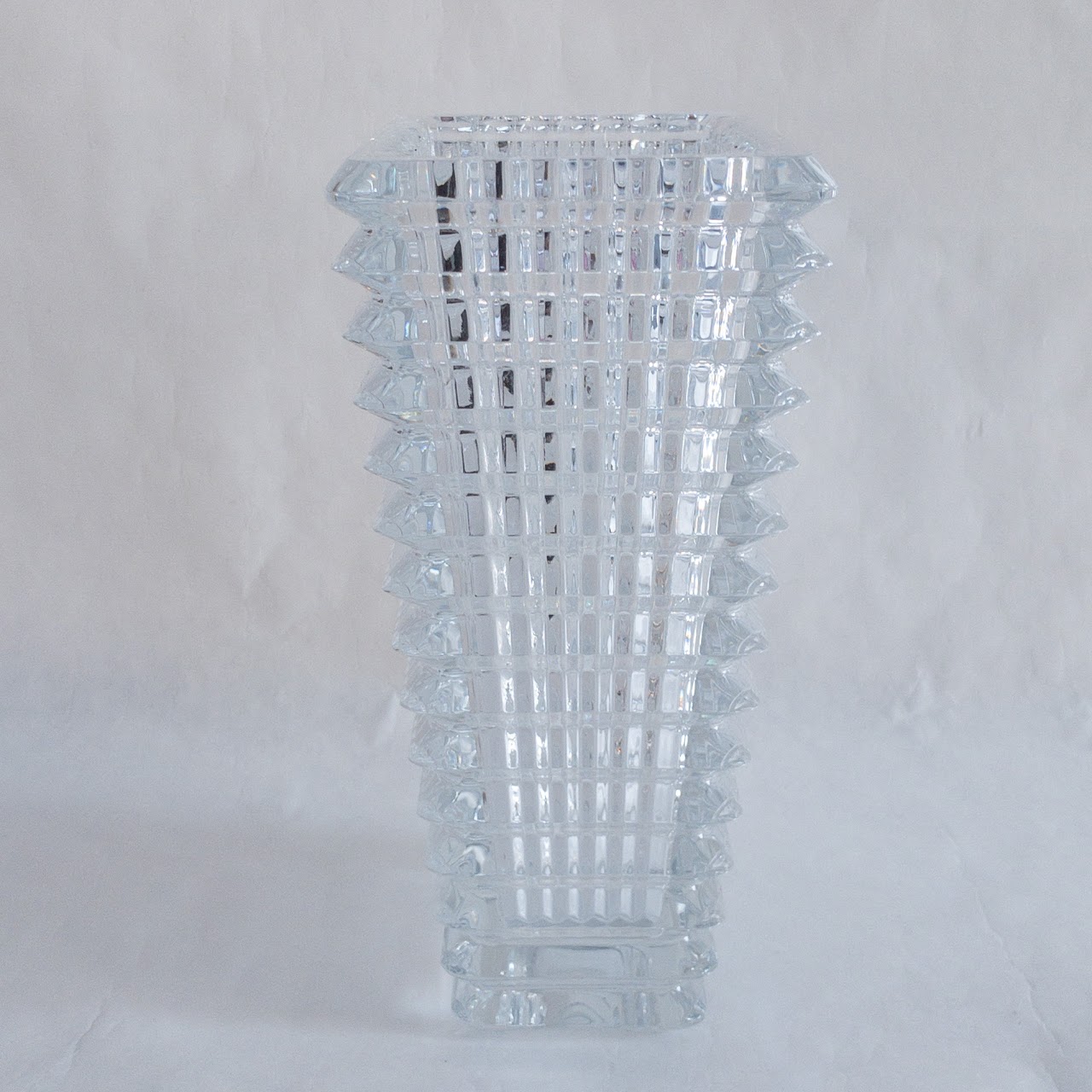 Baccarat Faceted Crystal Vase