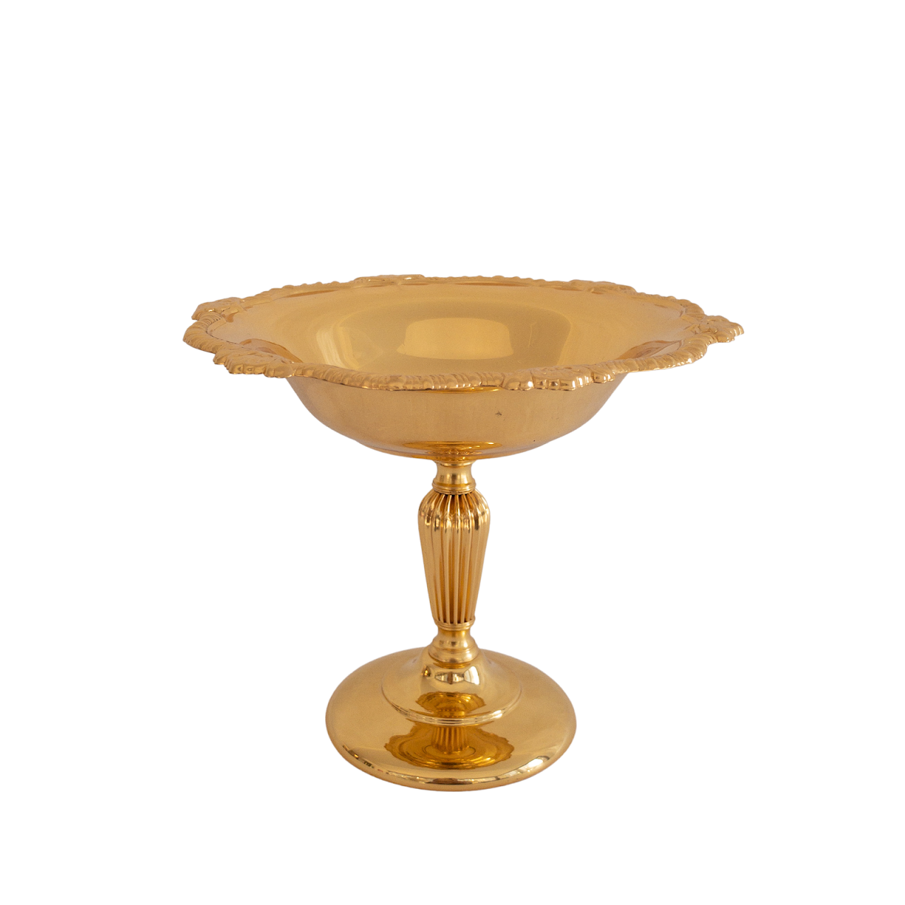 24K Gold Plated Pedestal Candy Dish