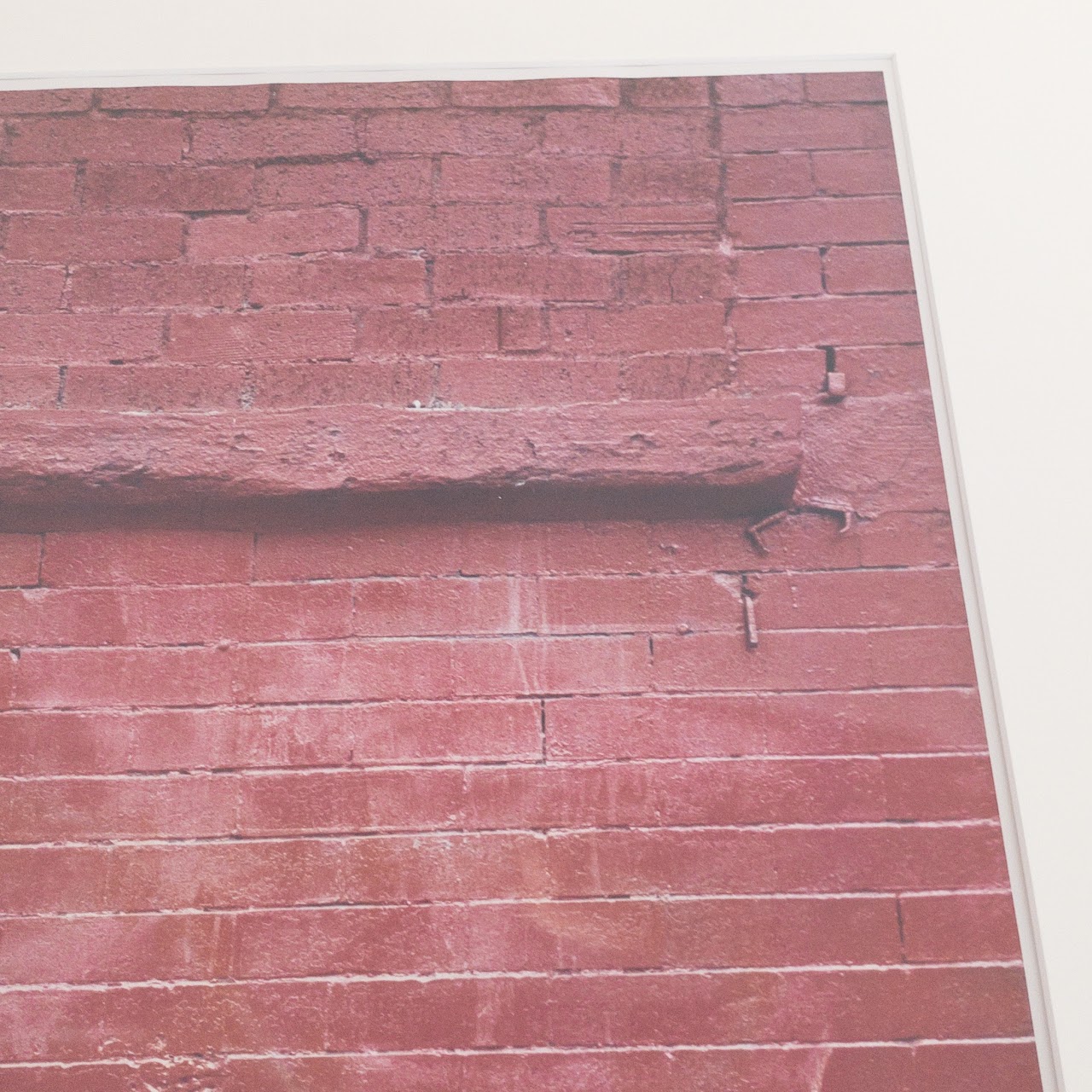 Signed Brick Wall Photograph