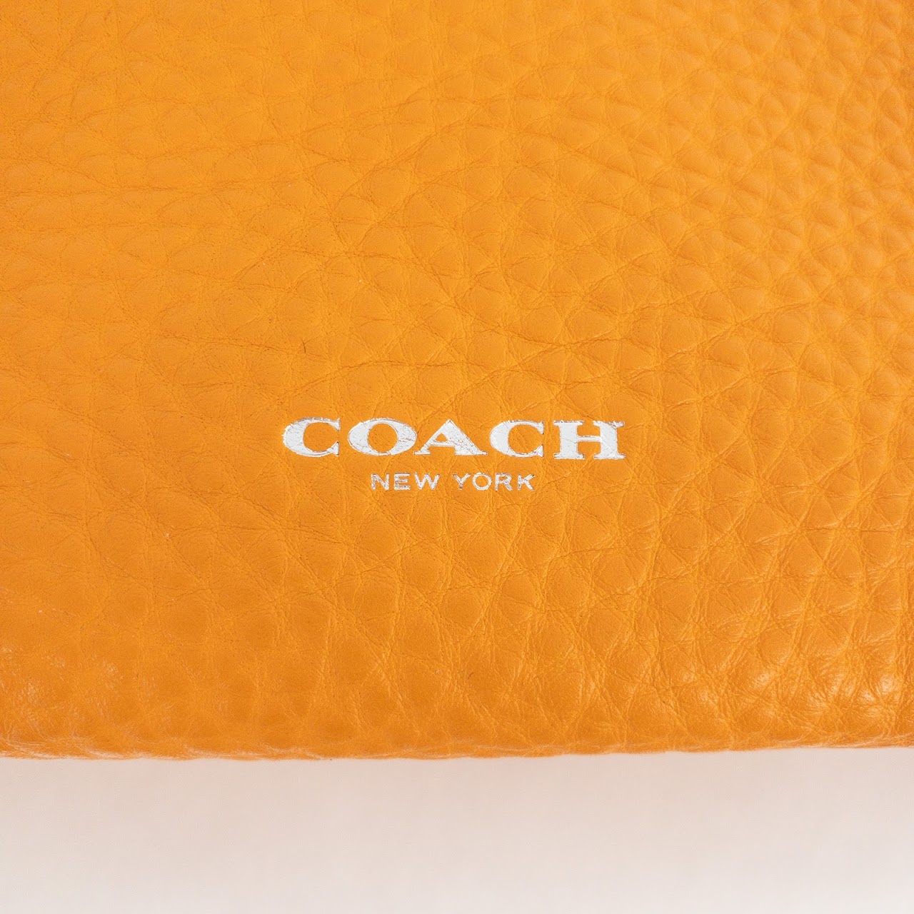 Coach Neon Orange Shoulder Bag