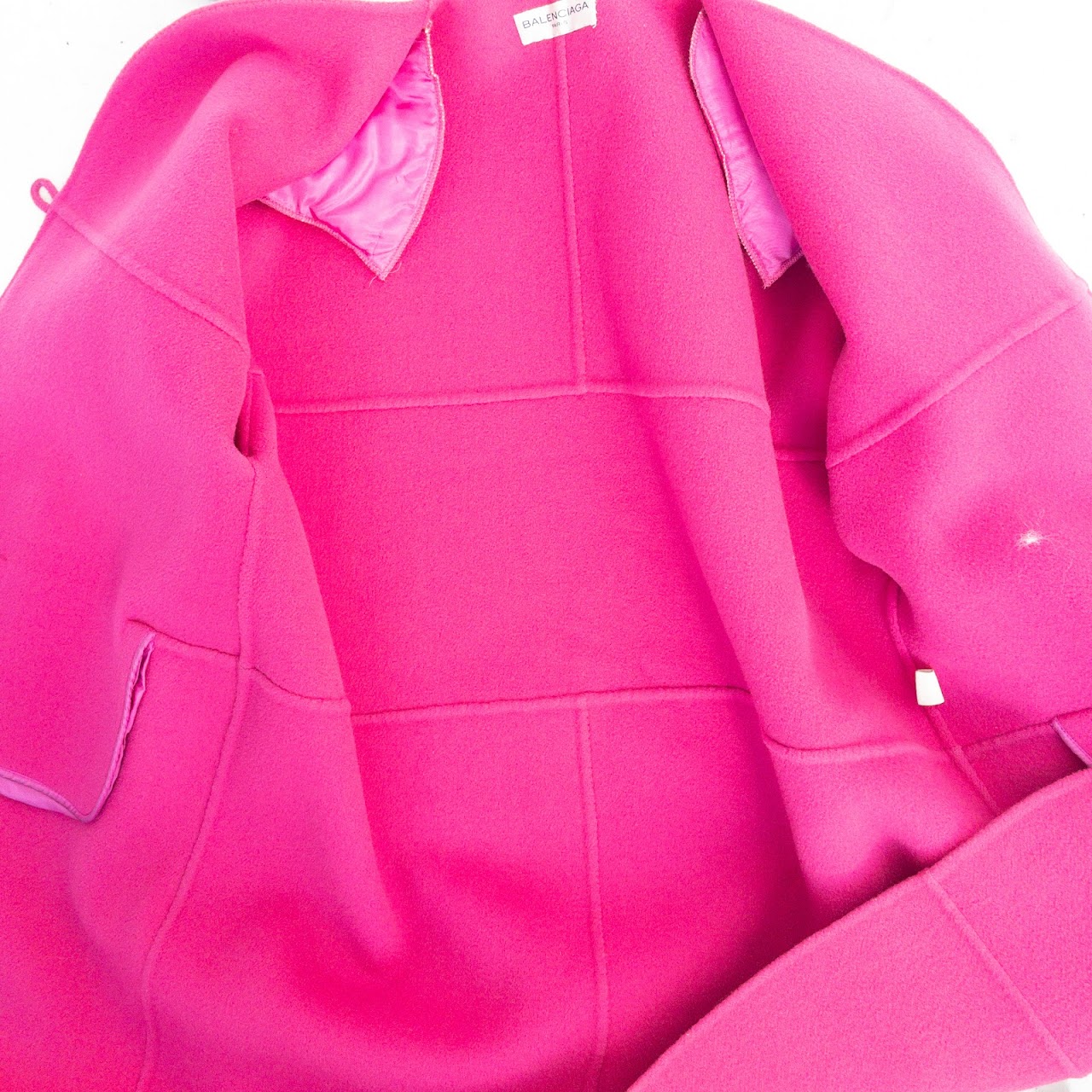 Balenciaga Vintage Pink Wool Coat