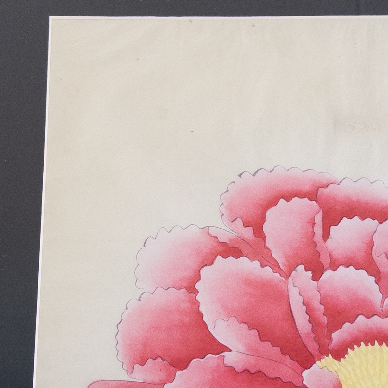 Chrysanthemum Woodblock Print Triptych