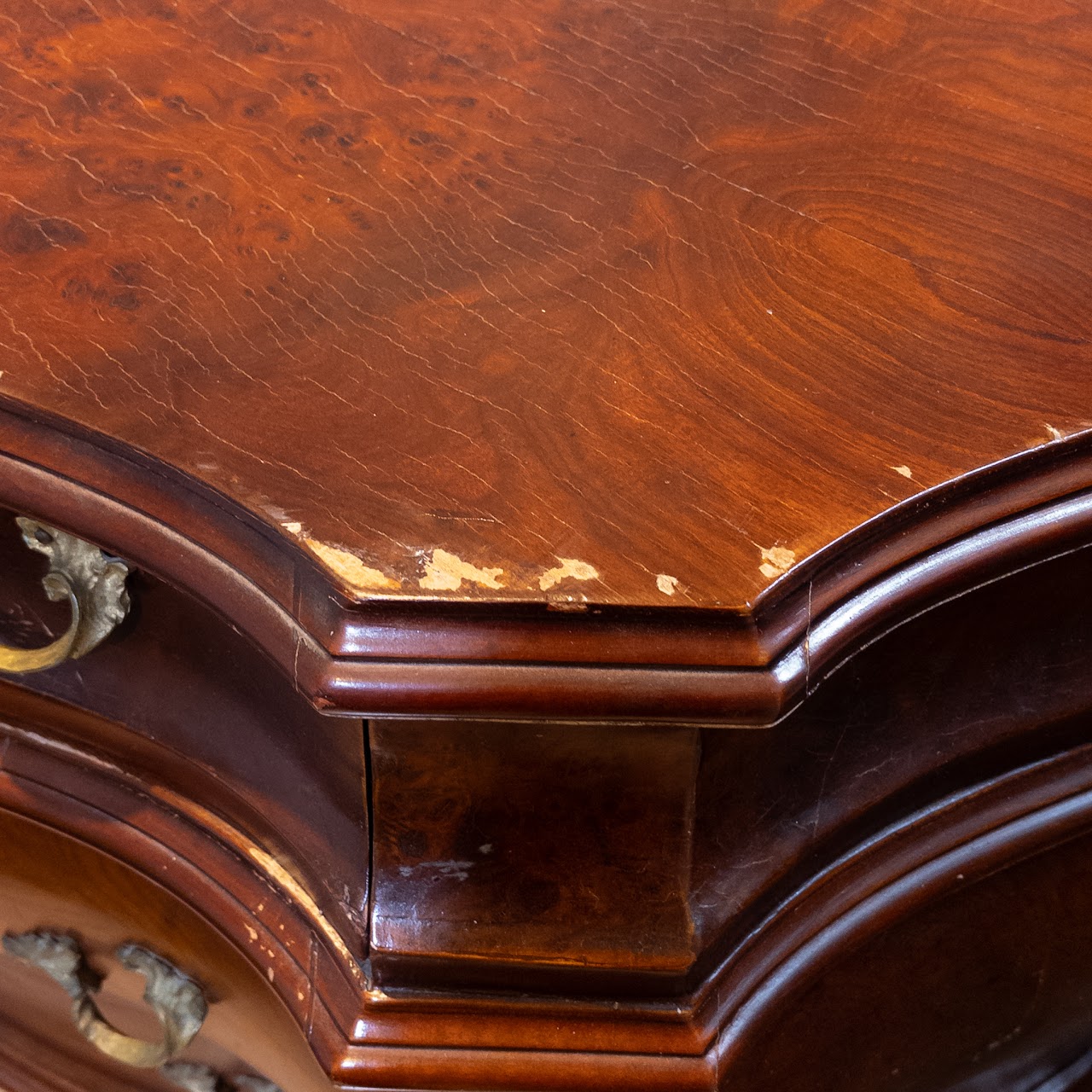 Marble Top Bombé Chest