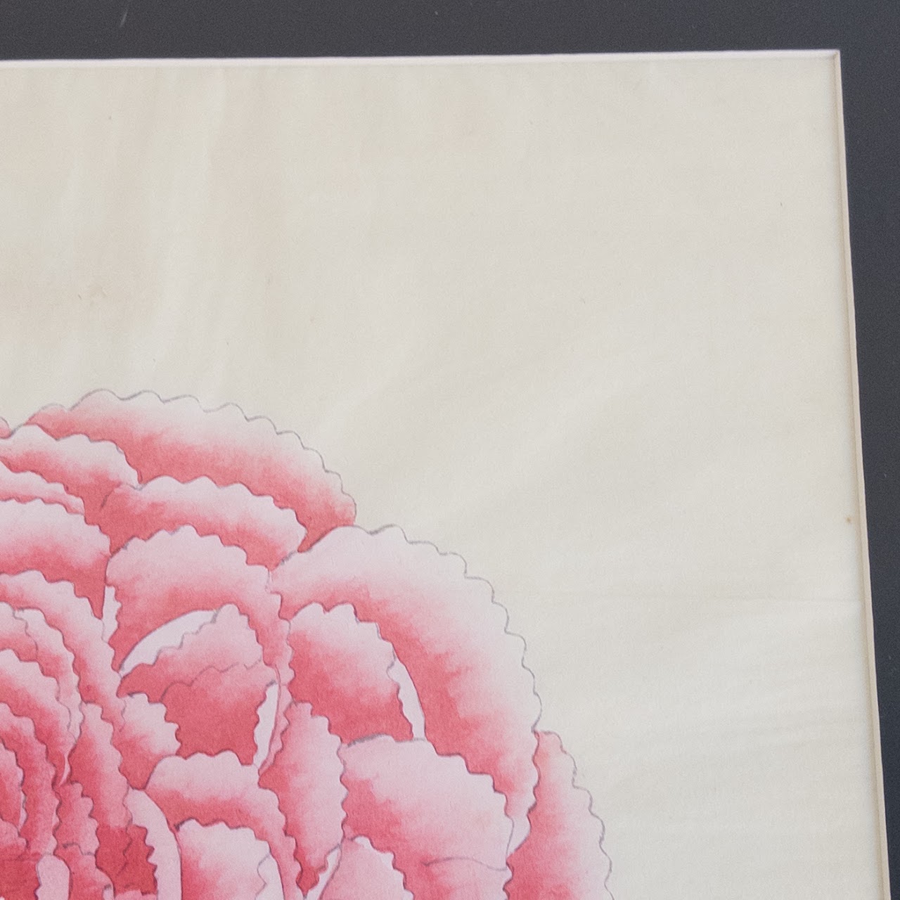 Chrysanthemum Woodblock Print Triptych