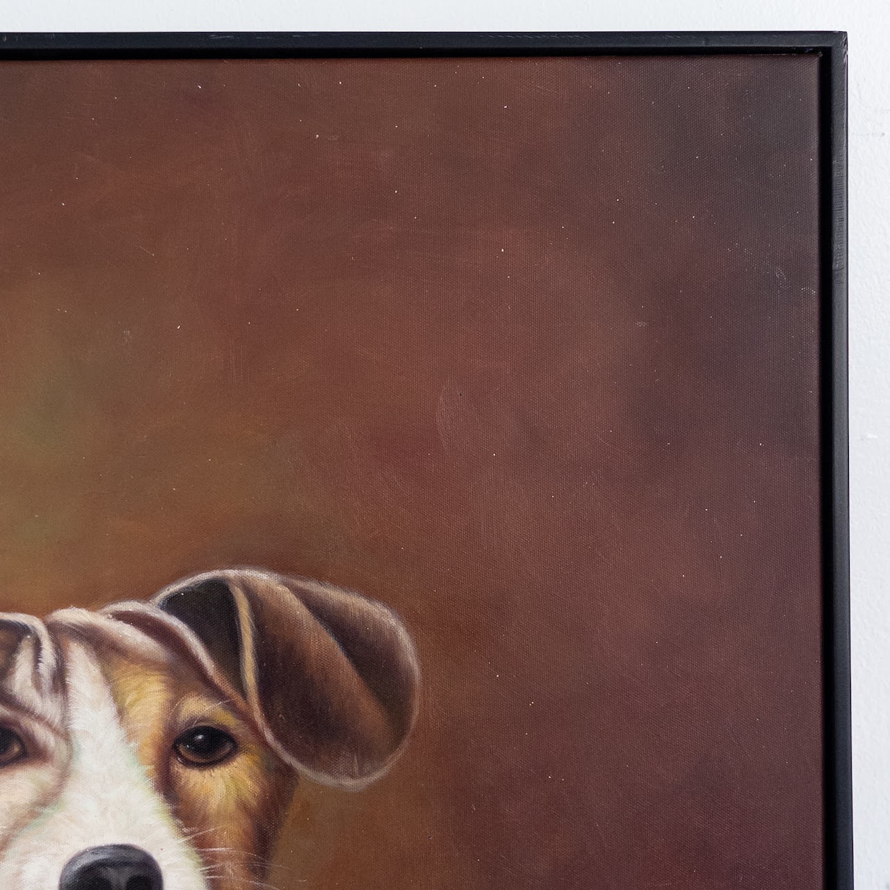 Dog Oil Portrait Painting