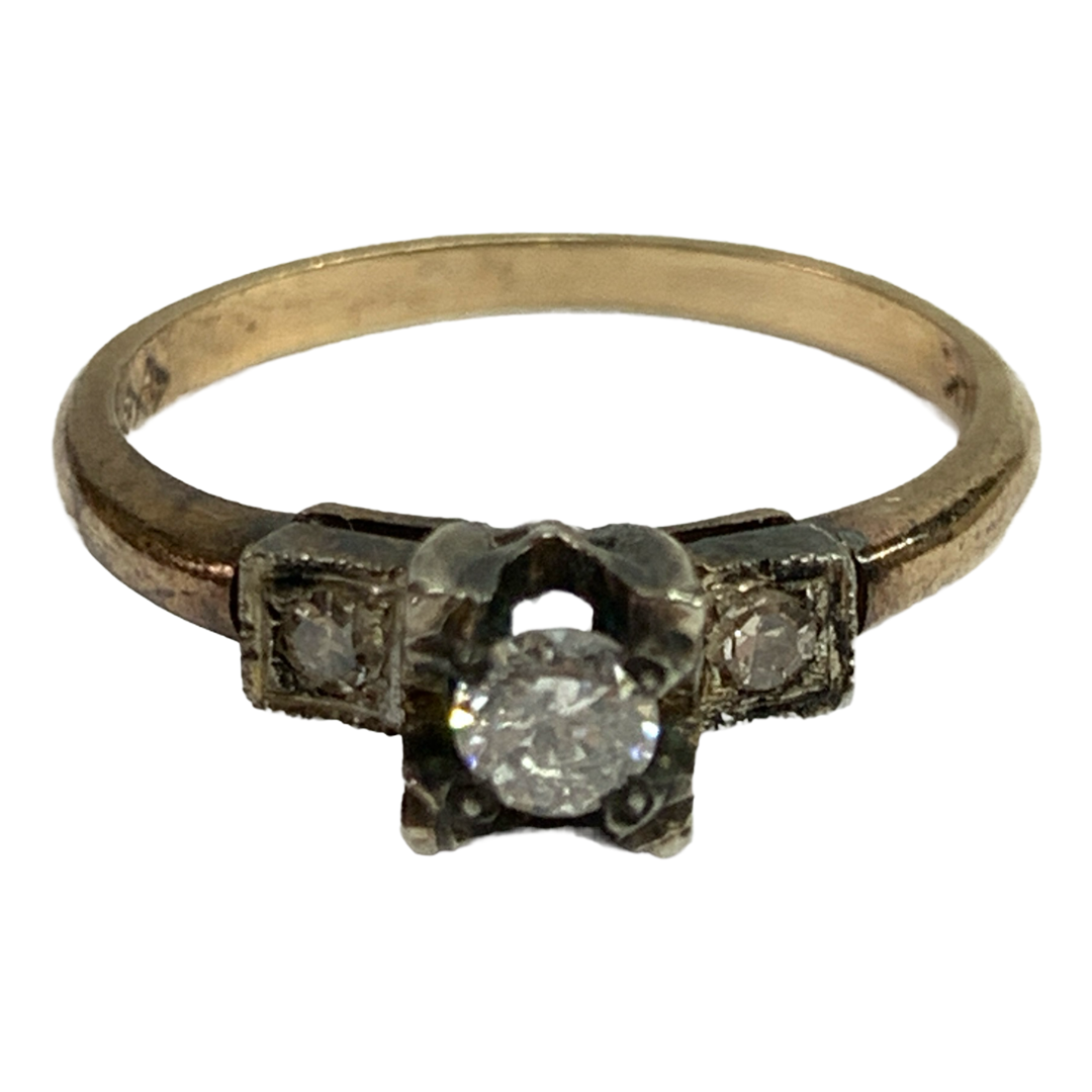 14K Gold Diamond Ring