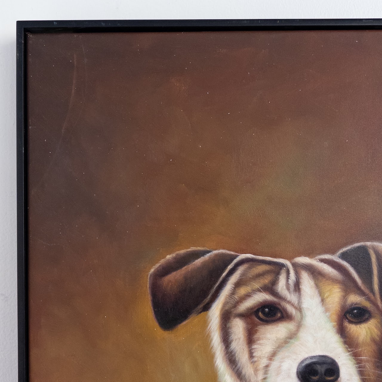 Dog Oil Portrait Painting