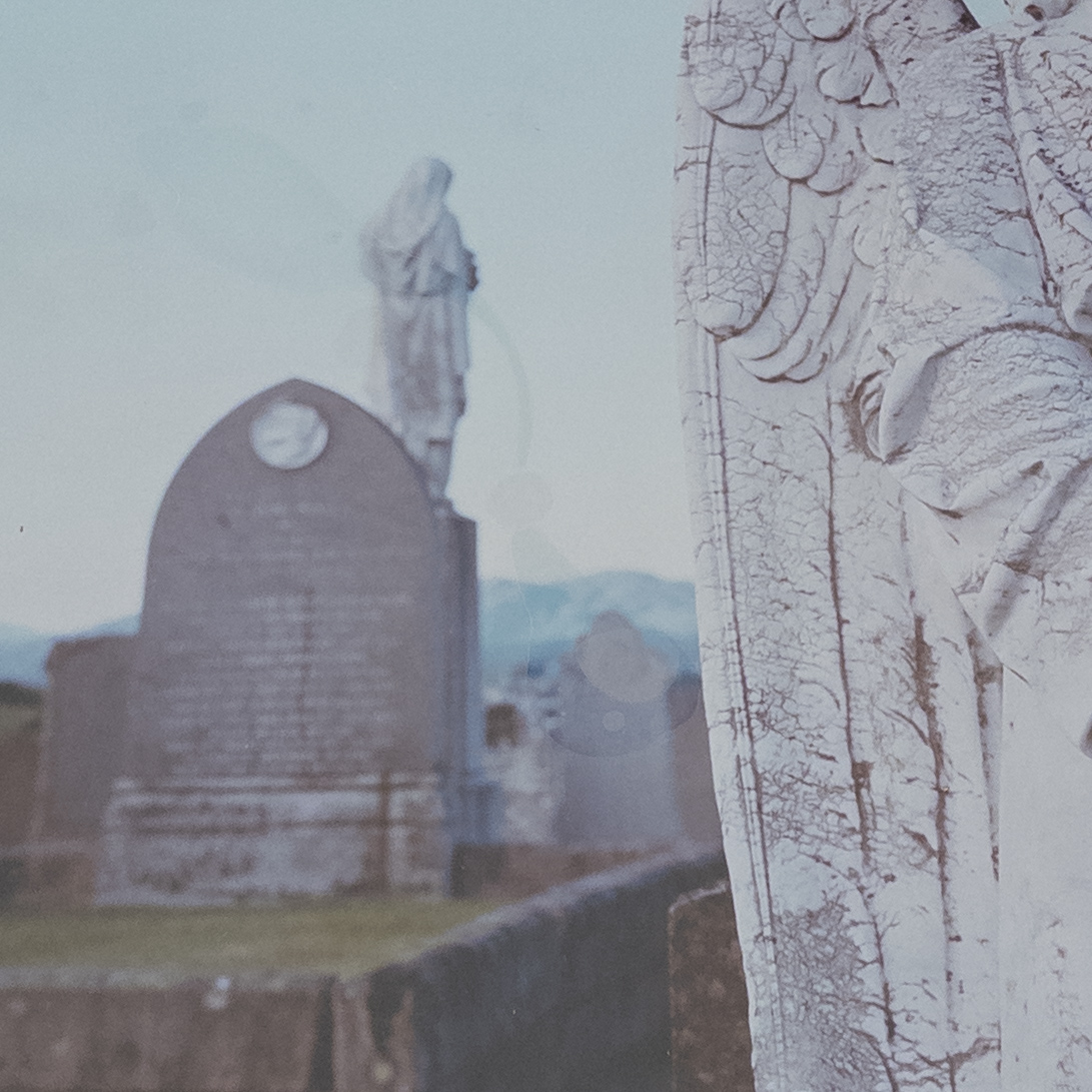 Cemetary Scene Photograph