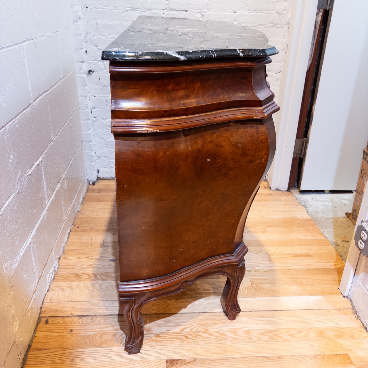 Marble Top Bombé Chest