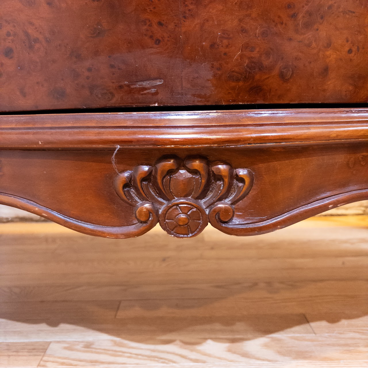 Marble Top Bombé Chest