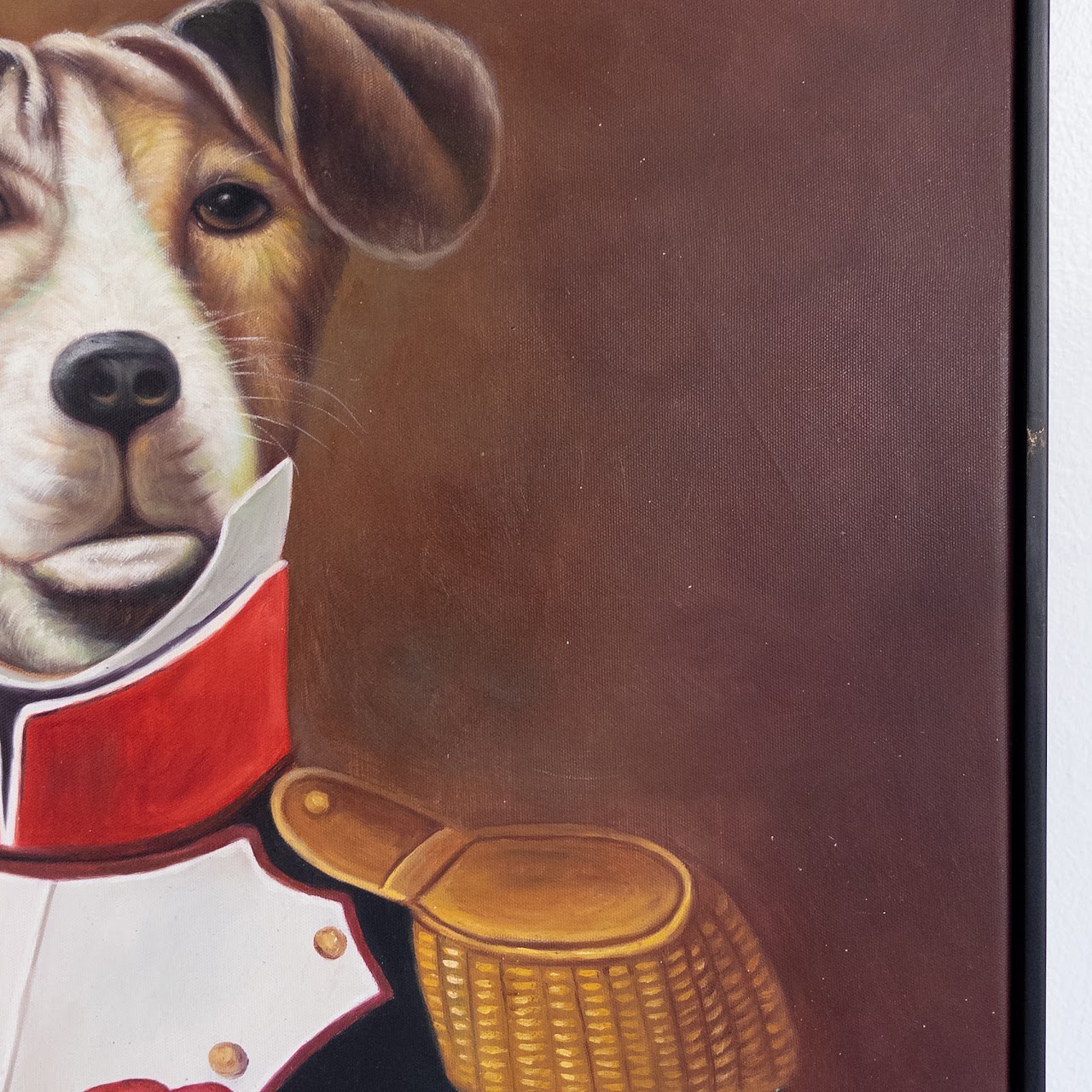 Dog Oil Portrait Painting