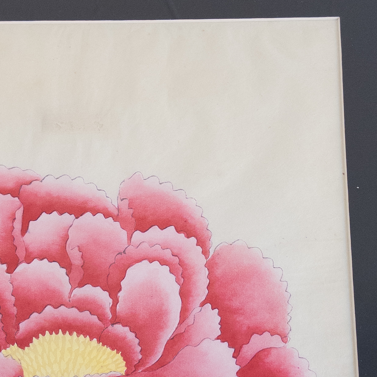 Chrysanthemum Woodblock Print Triptych