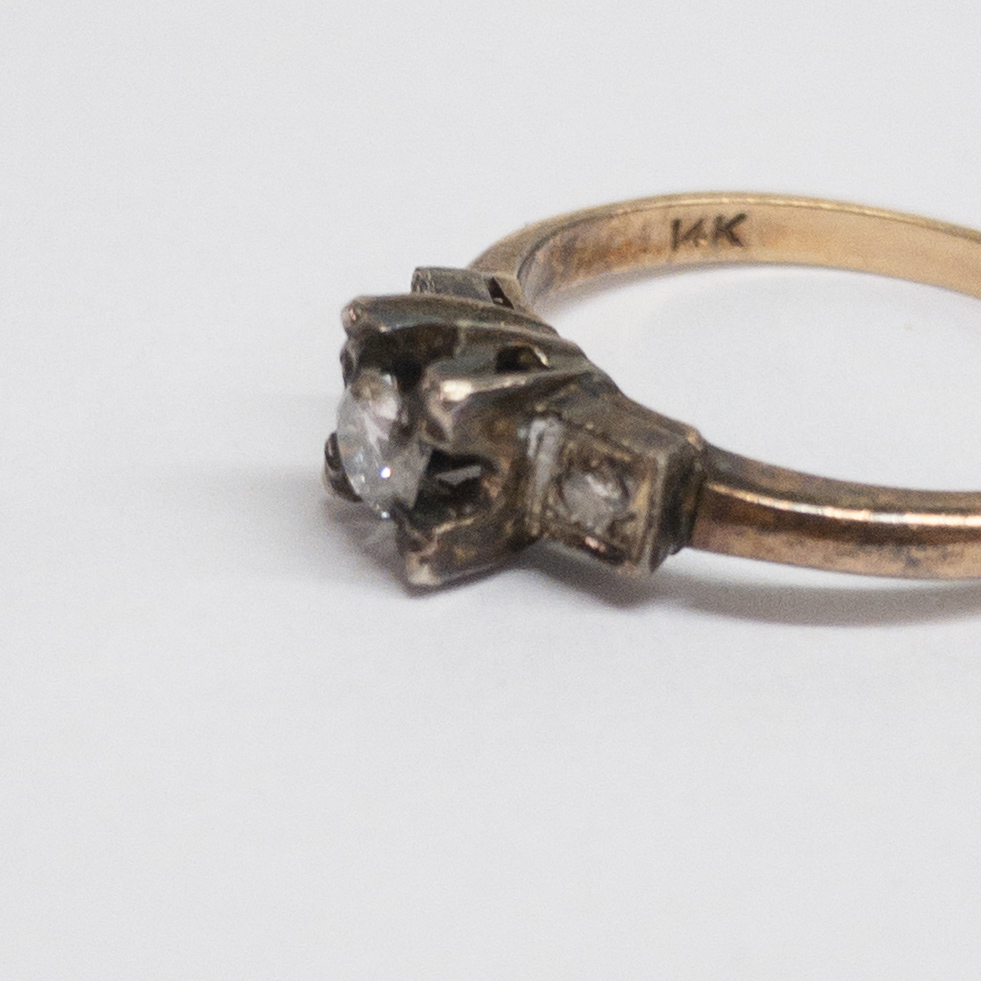 14K Gold Diamond Ring