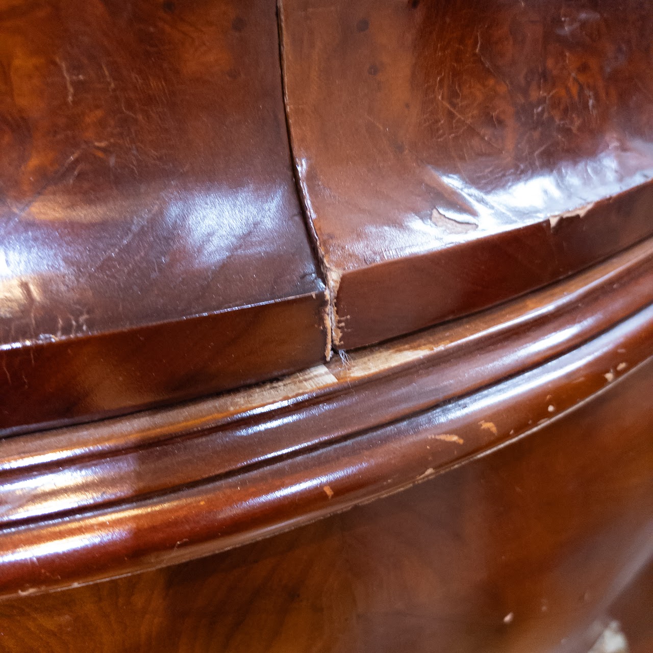 Marble Top Bombé Chest