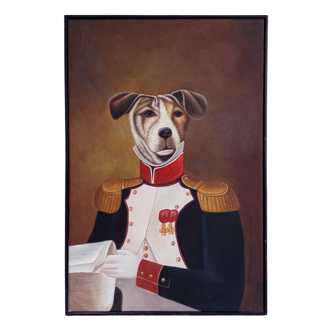 Dog Oil Portrait Painting