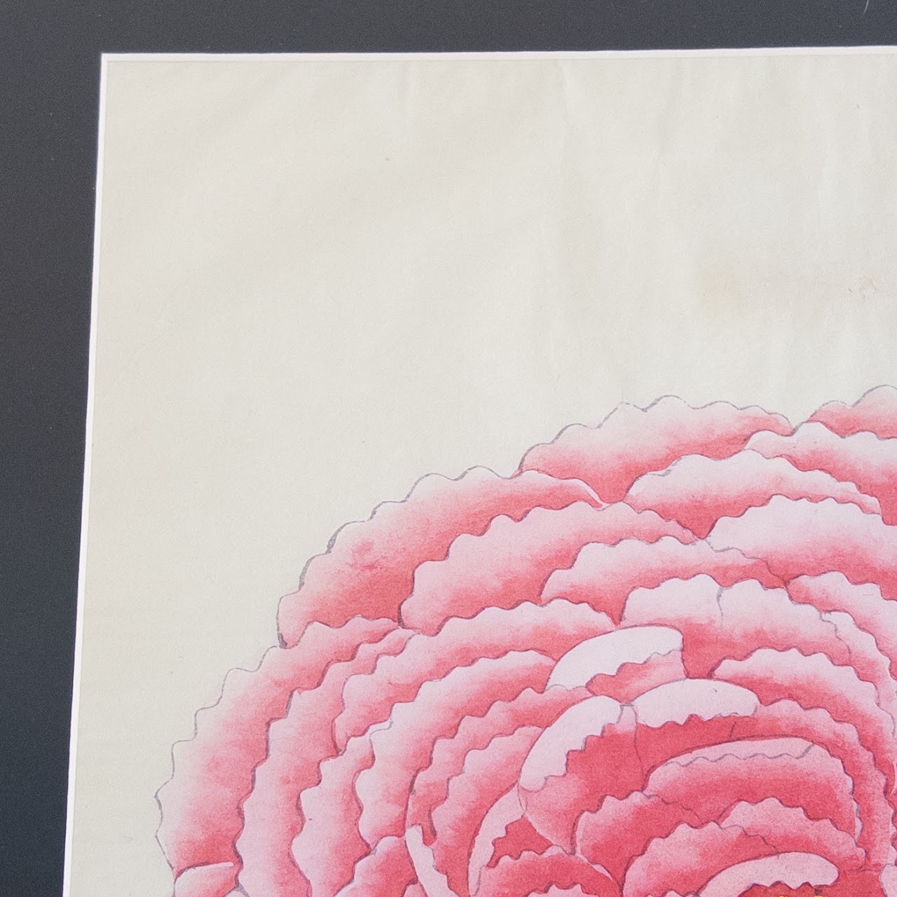 Chrysanthemum Woodblock Print Triptych