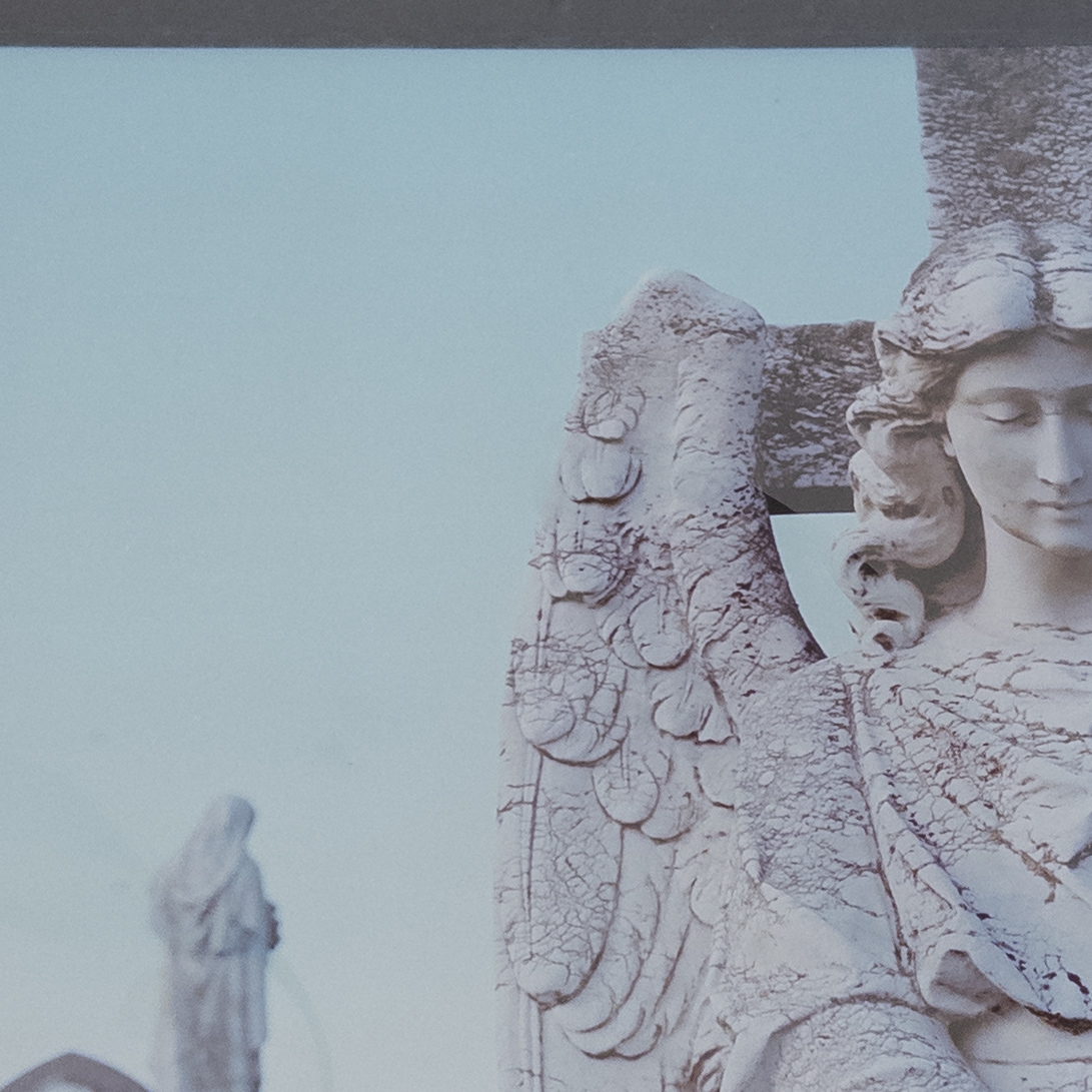 Cemetary Scene Photograph