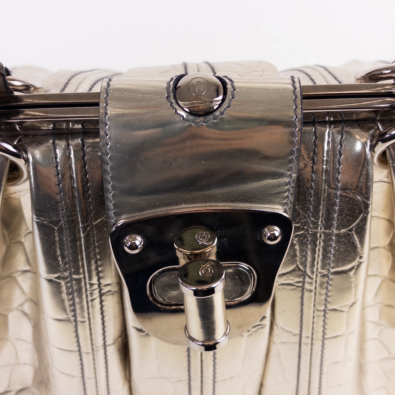 Alexander McQueen Metallic Elvie Bag