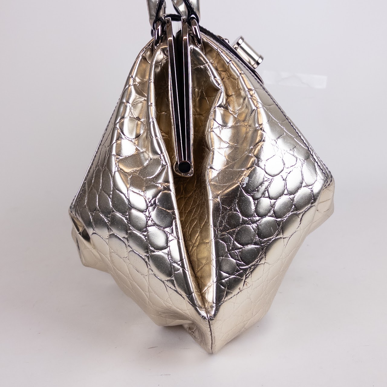 Alexander McQueen Metallic Elvie Bag