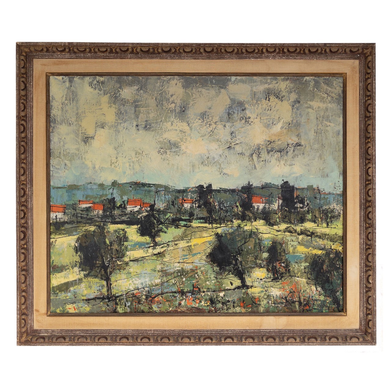 Bertoldo Taubert Signed 'La Vallée Verte' Painting