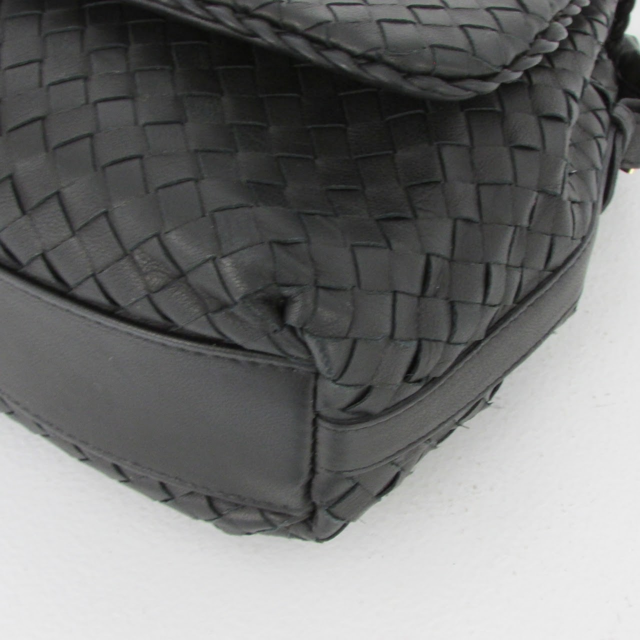 T. Anthony Ltd. Crosshatch Leather Shoulder Bag