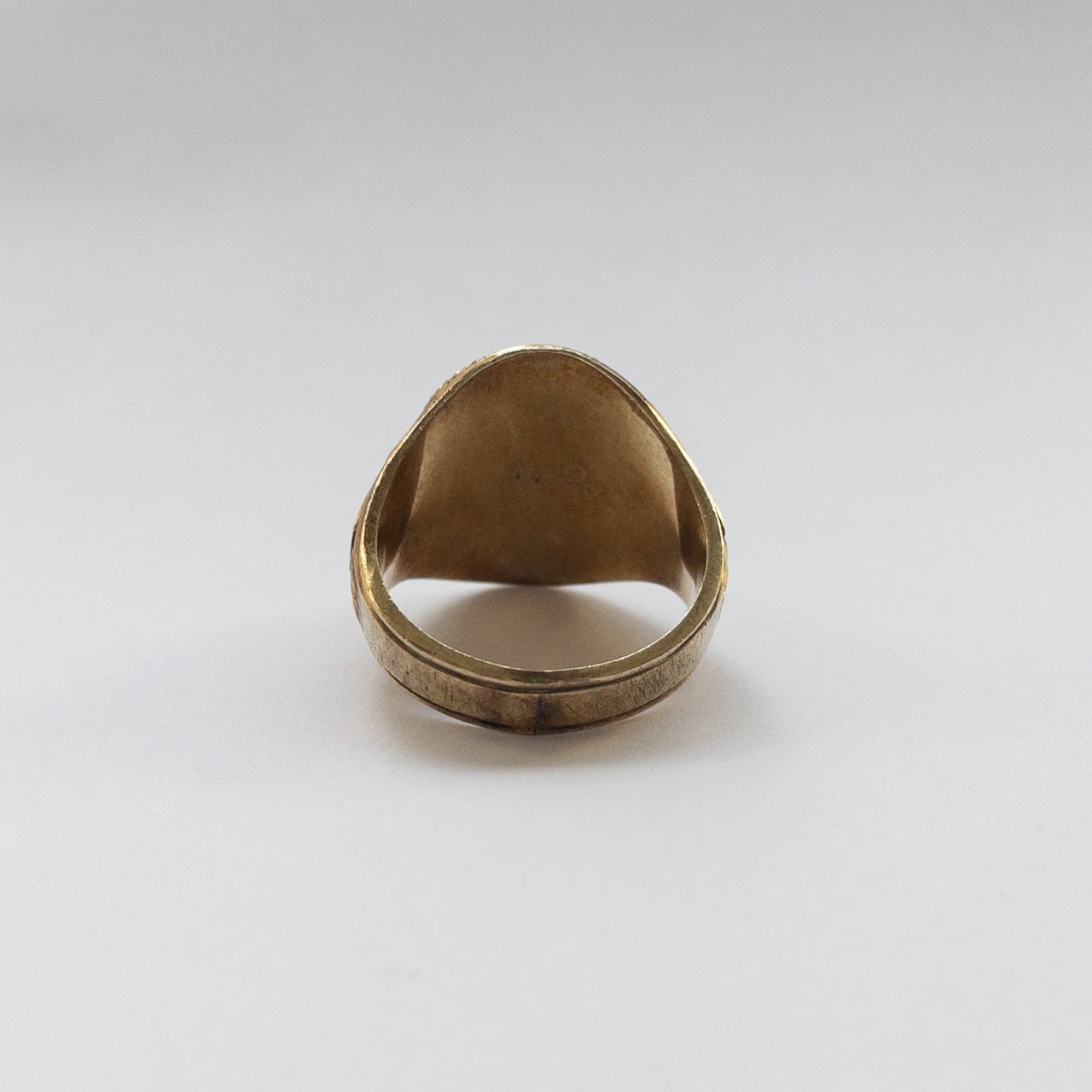 10K Gold and Blue Stone Class Ring