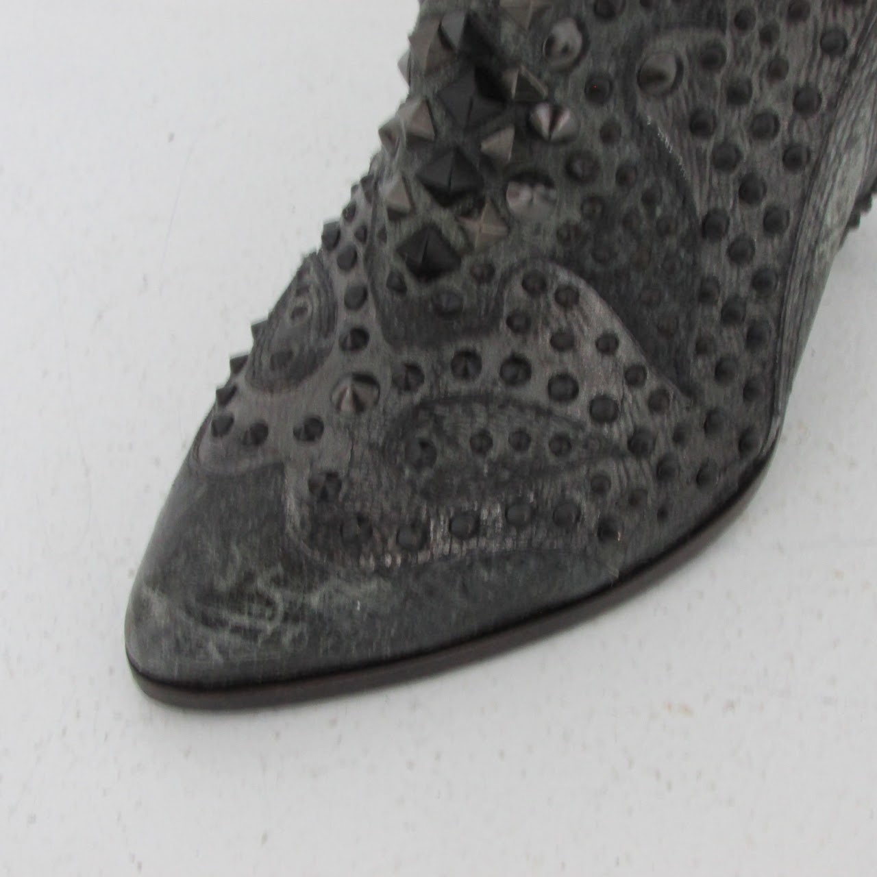 Frye Studded Leather High Heel Boots