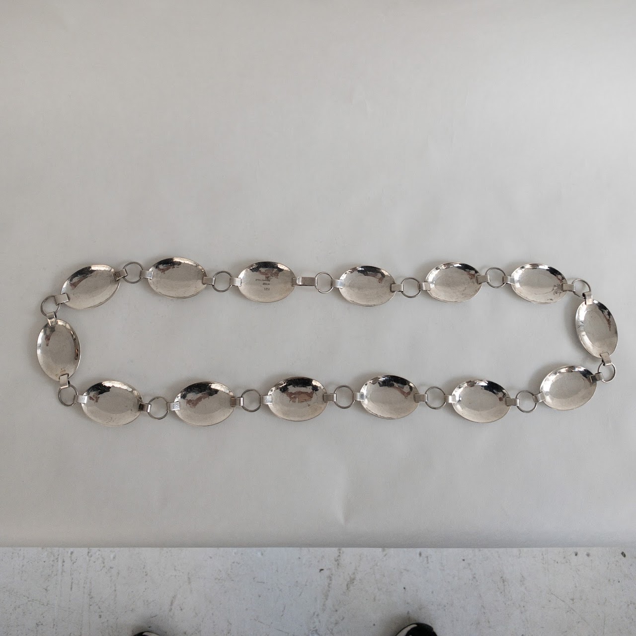 Sterling Silver Navajo Conch Belt