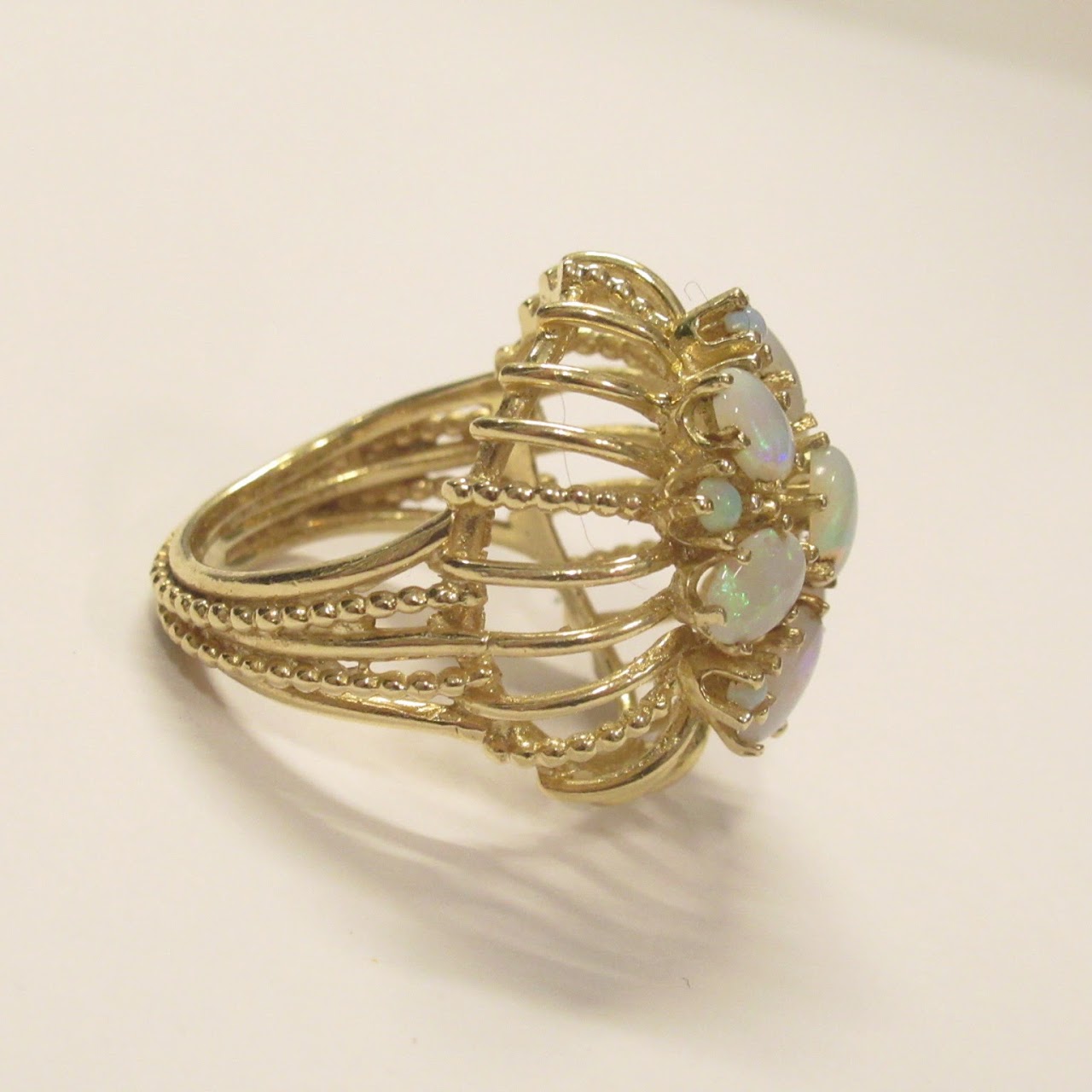 14K Gold Opal Ring