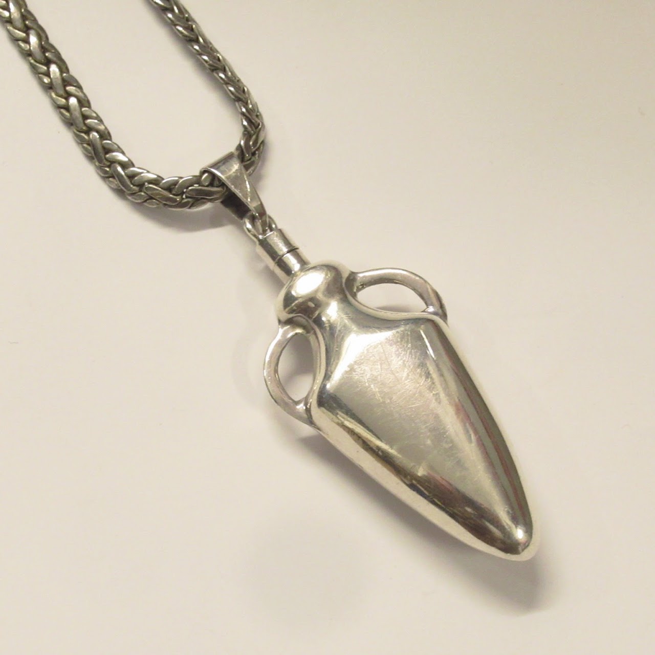 Sterling Silver Fragrance Flask Pendant