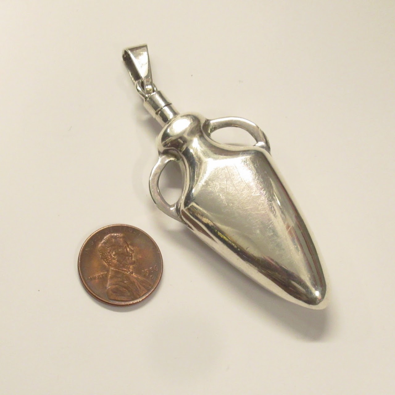 Sterling Silver Fragrance Flask Pendant