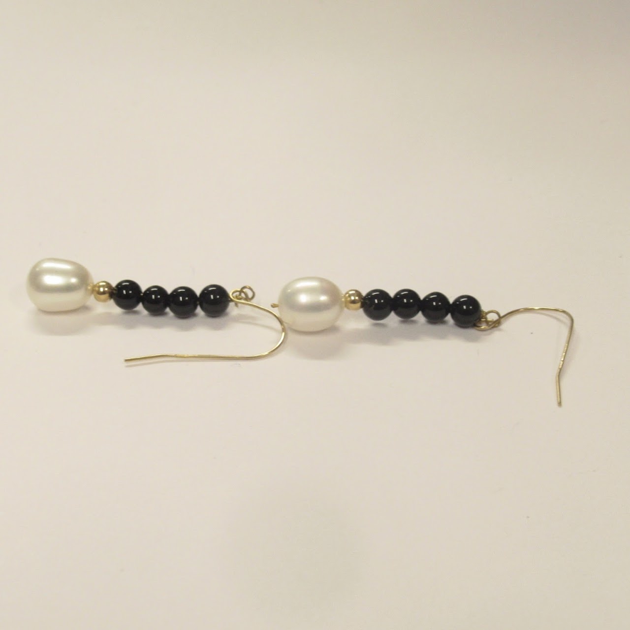 14K Gold, Pearl & Bead Earrings